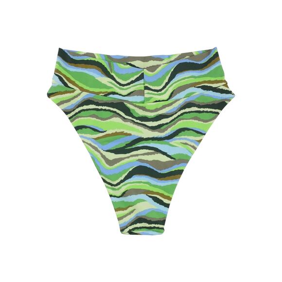 NWT! Aerie Stripe High Cut Cheeky Bikini Swim Bottom - Size XS - Picture 2 of 6